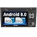 Produktbild Pumpkin Android 8.0 Autoradio Moniceiver für Audi A4 mit Navi Unterstützt Bluetooth DAB + USB CD DVD WLAN 4G Android Auto MicroSD Doppel Din 7 Zoll Bildschirm