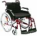 Produktbild Drive Medical XSAWCSP20REDST Rollstuhl, mit Kissen, eigener Antrieb, Vollreifen, Rot