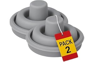 MISTER GIVER 2 Juntas Indicadoras de Presión para Olla Exprés | Compatibles con WMF Plus 6093109502 | Ollas Desde 2,5ltr a 8,5ltr | Silicona Ø 3 cm | 2 Set Valvula Olla WMF