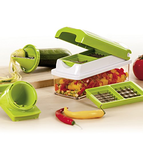Genius Nicer Dicer Smart | 13 Teile | | Schneiden | Reiben | Hobeln | Würfeln | Obst- und Gemüseschneider | Bekannt aus TV | NEU - 2