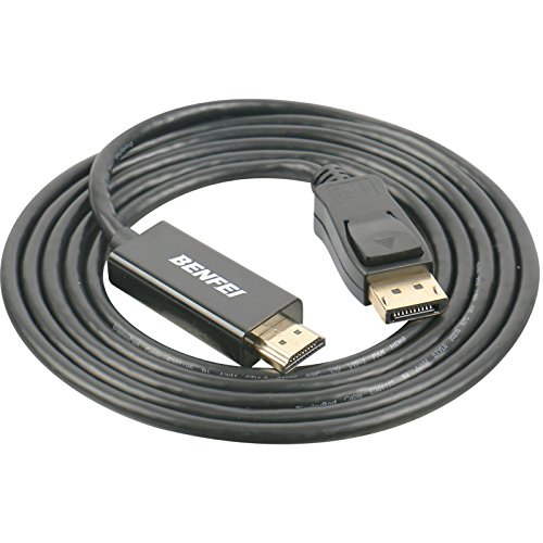 DisplayPort Auf HDMI Kabel, BENFEI 1.8m Display Port (DP) auf HDMI Kabel High Speed inkl. Audio-Übertragung | 1080p | Displayport (Stecker M) zu HDMI (Stecker A) | zertifiziert | Apple und PC - 2