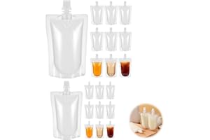 WUYUE HUA Lot de 20 pochettes réutilisables en plastique pour festivals