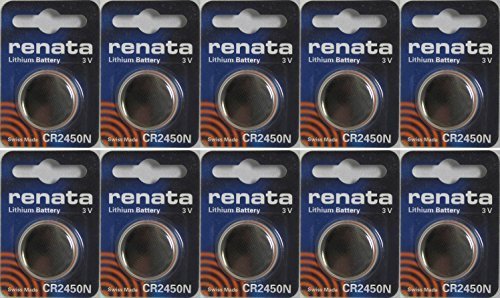 Price comparison product image 10 Renata CR2450 2450 ECR2450 Lithium Batteries by Renata