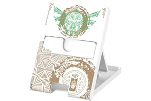 Deluisho Supporto per Switch Compatibile con Nintendo, Game Stand Regolabile Gioco, Supporto Portatile Pieghevole per Accessori Switch Interruttore Stand per Nintendo Switch/Lite Console (Bianco)