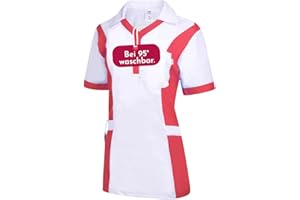 Clinotest Damenkasack Julia - 95 Grad waschbare, kochfeste Kasacks ohne Einlaufen - Kasack aus 65% Polyester, 35% Baumwolle - Pflege Berufsbekleidung für Krankenschwester, Altenpflege, Kosmetik uvm.