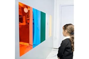 Playlearn 5 Extra Large Sensory Self Adhesive Acrylic Mirror for Autism&Special Needs Kids-Plastic Mirrors for Children Mirror Boost Emotional Learning-Stick On Wall Mirrors for Anxiety Relief