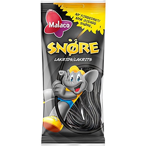 Malaco Snöre Lakrits - Schwedisch Süßes Lakritz Weich und Zäh Schnüre Weingummi Süßigkeiten 94g x 2 stck Malaco Snöre Lakrits - Schwedisch Süßes Lakritz Weich und Zäh Schnüre Weingummi Süßigkeiten 94g x 2 stck