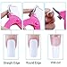 Elite99 Professional 3 Ways Acrylic Gel False Nail Clipper Edge Cutter Tips Sharp Blade Nail Art Manicure Tool (Pink)