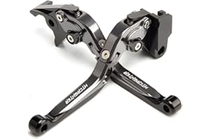 MTCRIGHTER Per YAMAHA MT-03 660 660cc 2006-2014 Leva freno pieghevole retrattile Leva frizione, in lega di alluminio CNC (Titanium)