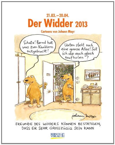 Der Widder im Jahr 2013: Cartoon-Kalender