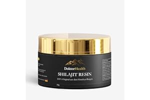 DOKTOR HEALTH Premium Himalaya Shilajit | Hochdosiert 70% Fulvinsäure | 30g - 60 Tage Vorrat – Shilajit Original Himalaya Hochdosiert aus Himalaya Handernte Inkl. 600mg Dosierlöffel
