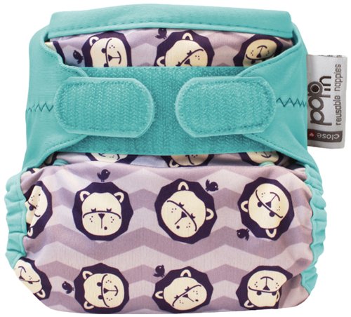 Pop-in Close Single Reusable Nappy Bamboo (New Print Lion)
