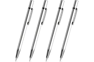 RMENOOR 4 Pcs Grabado Bolígrafo de Aleación con Punta de Carburo de Tungsteno Grabado Pluma 14,3*0.8cm Scriber Grabado con Protectora de Punta Lápiz de Grabado para Grabar Madera Vidrio Cerámica Metal