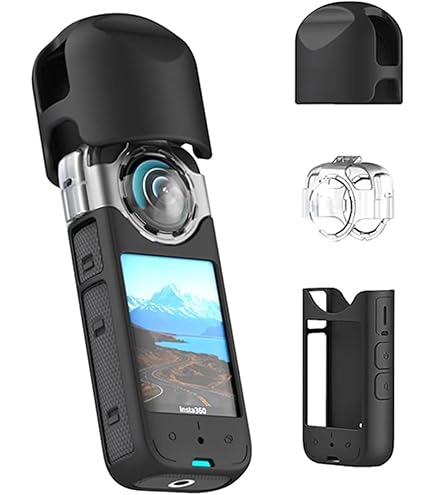Custodia Subacquea 30m Per Insta360 X3 - Impermeabile Con Copriobiettivo Silicone - Foto 7