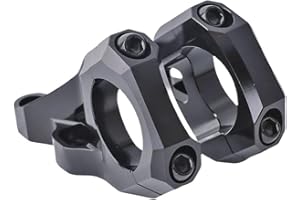 DYSTOPIAWORLD Direct Mount Stem, With Dual Crown Forks, Aluminium Alloy Stem, CNC Machined And Anodized, For Surron Light Dirt Bike Riders, For Mountain Bike(Black)