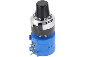 Switian 3590S-2-103L B10 Kohm Rotary Wire Wound Precision Potentiometer, Precision Multi turn Wirewound Potentiometer, Adjustable Resistor Counting Dial Rotary Knob