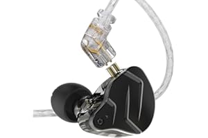 keephifi KZ IEM KZ ZSN Pro X KZ in Ear Monitor Filaire Écouteurs Intra-Auriculaires HiFi IEM 1BA+1DD Suppression du Bruit, Basses Riches en métal, câble Amovible IEM pour audiophiles