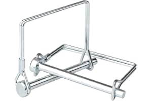 BITEFU 12 Stück Einen Splinte 8mm Klappsplint,Rechteck Karbonstahl Sicherungssplint Verzinkt Sicherungsbolzen Oberlenkerbolzen für Anhänger Rasen Garten Bauernhof