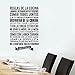 Produktbild WWYJN Spanish Kitchen Rules Wall Stickers, DIY Vinyl Wall Decals Spanish Kitchen Wall Decor Gray 90cm x 57cm