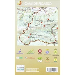 Camí de Picasso, mapa excursionista. Escala 1:25.000. Español, Català, English, French. Alpina Editorial.