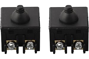 ZAMETTER Interruttore a pulsante di ricambio per smerigliatrice angolare, confezione da 2 interruttori per lucidatrice 100