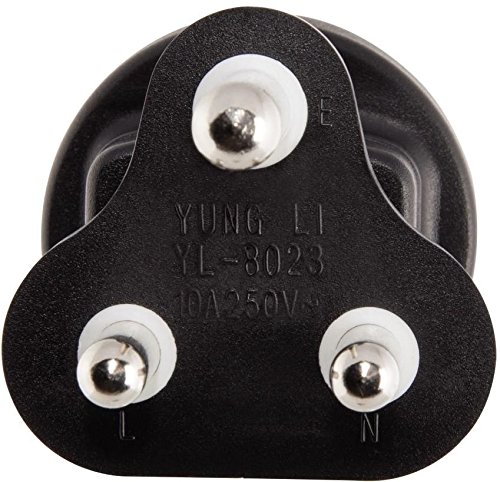 Hama Reisestecker Südafrika Typ M (für Botswana, Namibia, Lesotho, Swasiland) Adapter für Geräte mit deutschem Schutzkontaktstecker, Euro- oder Konturenstecker - 2