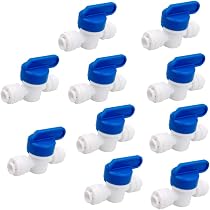 PureSec 1/4-Inch Stem Elbow Quick Connect Fittings - 90 Degree Push-to-Connect Elbows For RO/DI Systems (10-Pack) - View #3