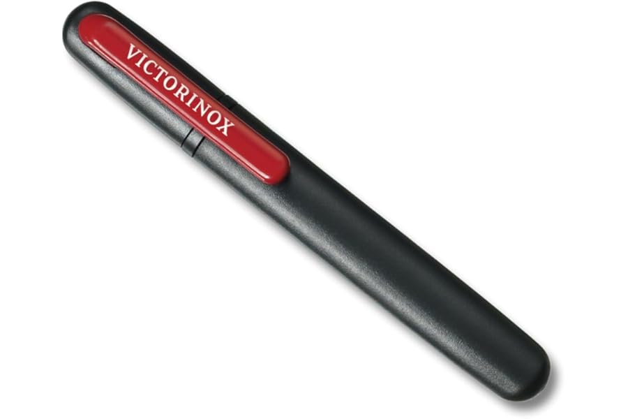 Victorinox Dual Knife Sharpener, Swiss Made, Portable, Black/Red