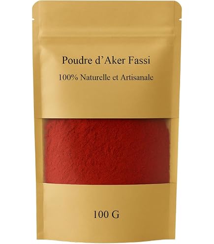 Poudre Aker Fassi Marocaine 20g – Rouge Naturel – 100% Beauté Traditionnelle