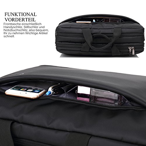 CoolBELL 17 3 Zoll Laptop Tasche Multi-Fach Messenger Bag Business Aktentasche Wasserdicht Nylon Computer Umh  ngetasche f  r Laptop   Ultrabook   Mac