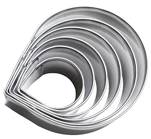 Blue Vessel Kuchen verziert Fondant Sugarschneider Werkzeuge 6 Stück / Set Rose Petal-Form-Form