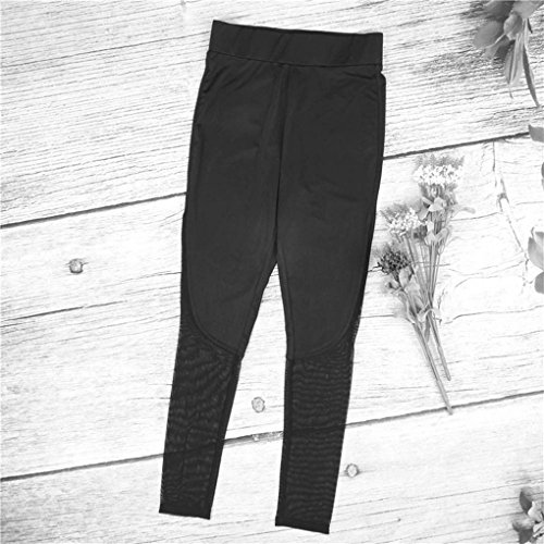 Vovotrade ☆☆Damen Ladies Tech Mesh Leggings Yoga Hose - 8