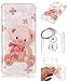 Produktbild Hülle Galaxy J3 2017 Hülle, Samsung Galaxy J3 2017 Hülle TPU Case Schutzhülle Silikon Case,Niedliche Cartoon Malerei Durchsichtige Rückschale und TPU Bumper Handy Tasche Case Cover Etui für Samsung Galaxy J3 2017 + Schlüsselanhänger (EE11)