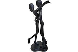 PIGPIGFLY Iron Couple Hugging Statue,Decorative Figures,Living Room Decoration,Home Store Decoration,Modern Abstract Art Sculptures Decoration,Office Decorations,Gift（Embrace