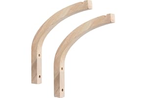 HoaaiGo Ganchos de Madera Para Plantas, 2 Piezas Ganchos Decorativos para Plantas de Pared, Ganchos de Pared de Madera con Juego de Tornillos para Linternas, Macetas