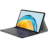 Microcase Samsung Galaxy Tab S10 Plus SM-X820 12.4 inch Tablet Compatible Stand Case with Bluetooth Keyboard - BKK4