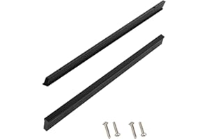 Drenky 2 Stück Schrankgriffe Schwarz 256mm Lochabstand,Griffe Für Küchenschränke Küchengriffe Aluminiumlegierung Mit Schrauben Für Schublade,schrank,möbel Und Küche