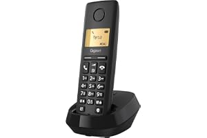 Gigaset Pure 120 - Trådlös telefon med samtalsskydd och ECO DECT - bakgrundsbelyst skärm - kompatibel med hörapparater, [Kompatibilitet med BE, DE, IT, FR, NL CHE, AUT]