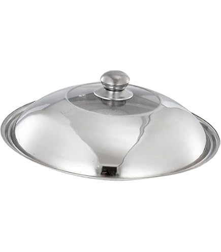 Edelstahldeckel Für Bratpfanne Wok 32-40 Cm – Mit Knauf, Spülmaschinenfest, Passgenau Für Kochgeschirr