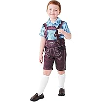 Kinder Lederhose 3-teilig Trachtenset - Mit Hemd Für Jungen & Mädchen