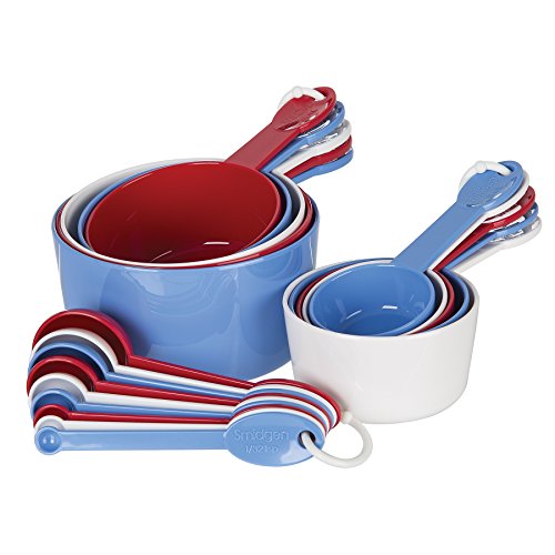 Progressive MEASURING CUP & SPOON SET 19 piece Red White & Blue - 3