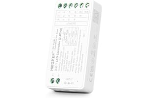lighteu®, Milight Miboxer 3 in 1 LED Controller 2.4GHz RGB RGBW RGBCCT LED Strip Controller DC12V/24V Output Max.12A, FUT037S+