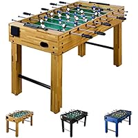 Futbolín de mesa "Glasgow" con juego de accesorios, 2 portavasos, pies regulables en altura, campos de juego perfectamente levantados, patada de mesa, kicker, futbolín
