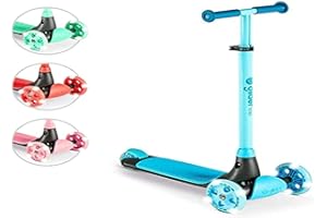 Y-VOLUTION Yvolution Y Glider Kiwi | Three Wheel Kick Scooter for Kids with LED Wheels for Children Age 3+ Years