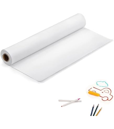 Vanhench White Wrapping Paper Roll - 24" X 1500" (125 Ft), 80GSM For Crafts, Drawing, Gift Wrap, Bulletin Boards - View #12