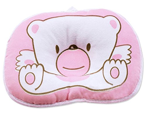 Meta-U Lovely Bear Soft Baby Head Shape Pillow (Pink)
