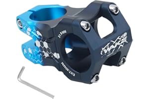 CYSKY 31.8 Bike Stem 35mm 50mm MTB Stem Short Handlebar Stem Riser for 1-1/8 Steer Tube 31.8mm Handlebar Clamp for Mountain Bike, Road Bike, Downhill, BMX, City, Gravel Bicycle