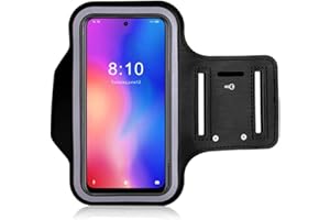 ABCTEN Bracelet for Xiaomi Mi 9 Lite / 9T / Redmi Note 8T 7 8 8A, OPPO A9 / Realme X2 Pro Adjustable Sports Armband for Running with Key Holder