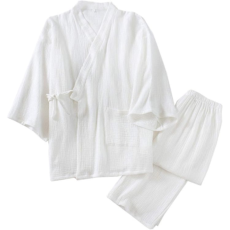 Kimono Japonais Homme - Pyjama Ou Vêtement Décontracté En Coton/chanvre, Style Traditionnel, Pour Méditation Ou Nuit