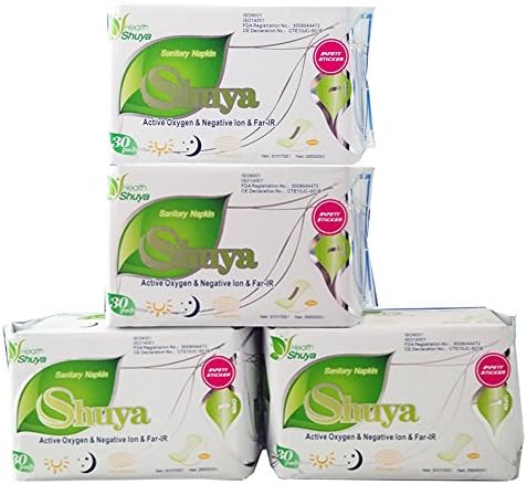 SHUYA 100% Pure Cotton Pantiliners with Anion Strip, Herbal Scented-120Pads
